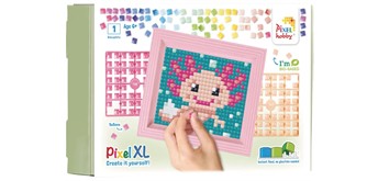 Pixel 12100 Geschenkverpackung mit 13 Pixel XL Vierecke - Axolotl