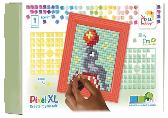 Pixel 12102 Geschenkverpackung mit 13 Pixel XL Vierecken - Seehund