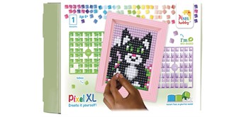 Pixel 12108 Geschenkverpackung mit 13 Pixel XL Vierecke - Katze