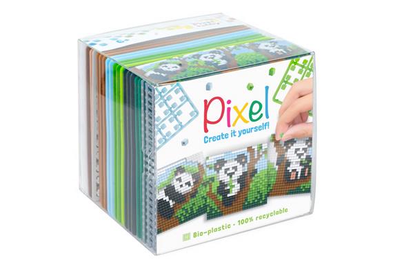Pixel 29020 Pixel Würfel Pandas