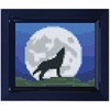 Pixel Geschenkbox mit 20 Pixel Vierecke - Wolf in der Nacht