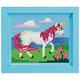 Pixel Geschenkbox mit 21 Pixel Vierecke - Einhorn