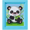 Pixel Geschenkbox mit 23 Pixel Vierecke - Panda