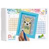 Pixel Geschenkbox mit 23 Pixel Vierecke - Weisses Alpaka