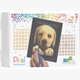 Pixel Geschenkbox mit 24 Pixel Vierecke - Golden Retriever