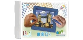 Pixel Geschenkbox mit 30 Pixel Vierecke - Tower Bridge