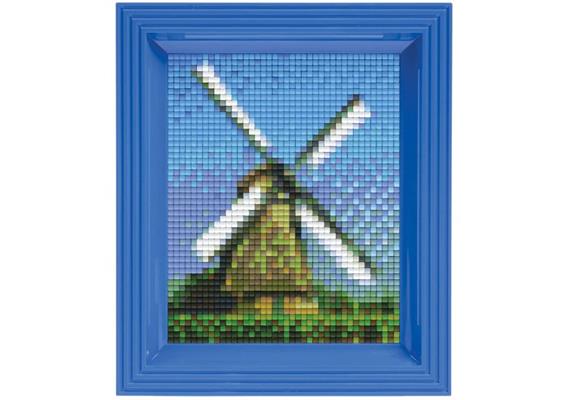 Pixel Geschenkbox mit 40 Pixel Vierecke - Windmühle