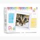 Pixel Geschenkverpackung - Katze mit Rahmen