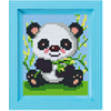 Pixel Geschenkverpackung - Panda mit Rahmen