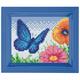 Pixel Geschenkverpackung - Schmetterling mit Rahmen