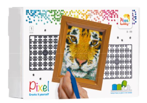 Pixel Geschenkverpackung - Tiger