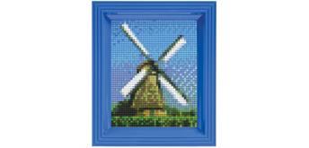 Pixel Geschenkverpackung - Windmühle mit Rahmen