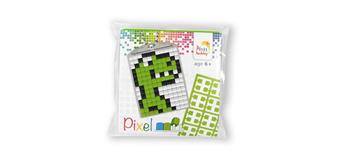 Pixel Medaillon-Set Dino