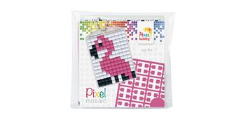 Pixel Medaillon-Set Flamingo