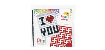 Pixel Medaillon-Set I Love You