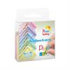 Pixel Set mit 5 Medaillon und Farbkordeln pastellfarben transparent