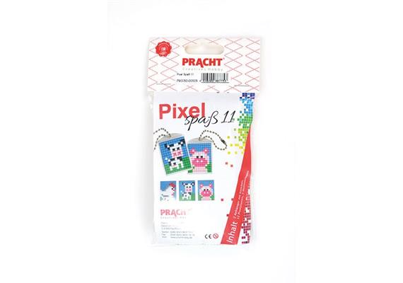 Pixel Spass 11 klein, 2 Medaillon mit Kette