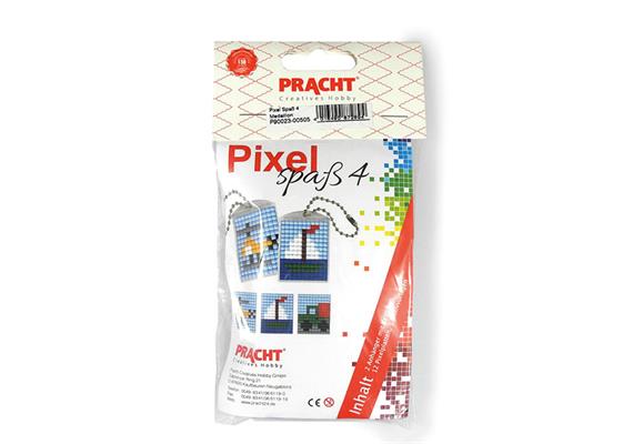 Pixel Spass 4 klein, 2 Medaillon mit Kette