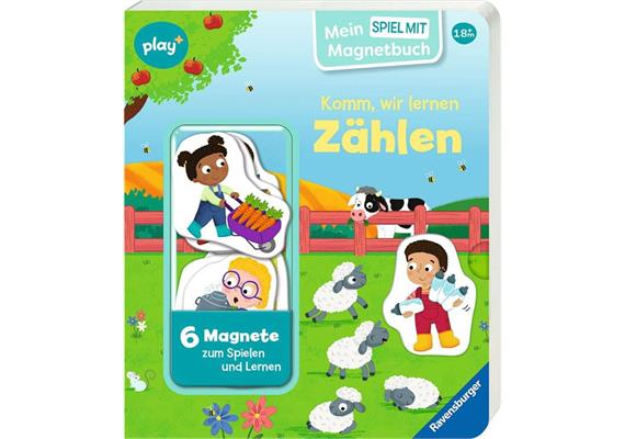 Play+ Mein Spiel mit-Magnetbuch: Komm, wir lernen Zählen