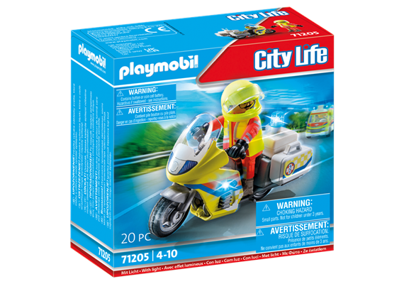 PLAYMOBIL® 71205 Notarzt-Motorrad mit Blinklicht