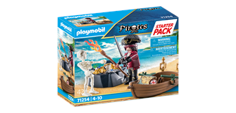 PLAYMOBIL® 71254 Starter Pack Pirat mit Ruderboot