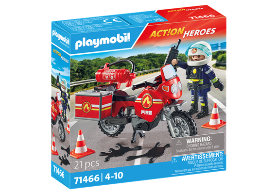 PLAYMOBIL® 71466 Feuerwehrmotorrad am Unfallort