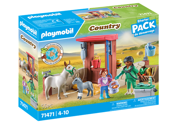 PLAYMOBIL® 71471 Tierarzteinsatz bei den Eseln