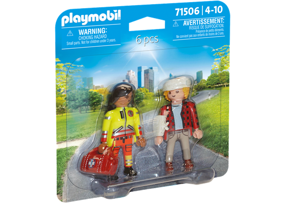 PLAYMOBIL® 71506 DuoPack Sanitäterin mit Patient