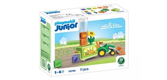 PLAYMOBIL® Junior 71773: Traktor mit lustiger Pflanzmaschine