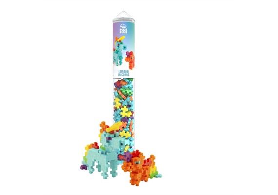Plus-Plus 4372 100 Kreativ Bausteine Regenbogen Einhorn