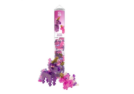 Plus-Plus 4373 100 Kreativ Bausteine Glitzer Einhorn