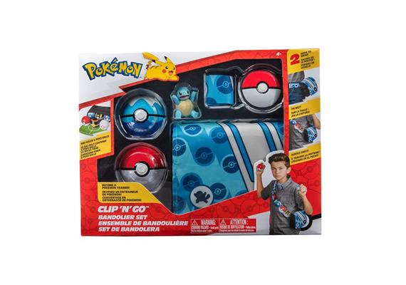 Pokémon Bandolier Set Pokéball,Tauchball, Schiggy Nr .3
