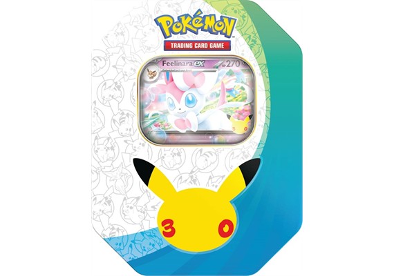 Pokemon Deutsch 30th Anniversary ex Tin Feelinara