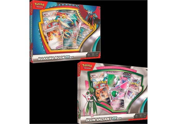 Pokemon ENGLISCH Iron Valiant/Roaring Moon ex Box