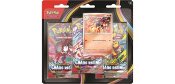 Pokemon ENGLISCH ME04 "Chaos Rising" Three Pack Blister