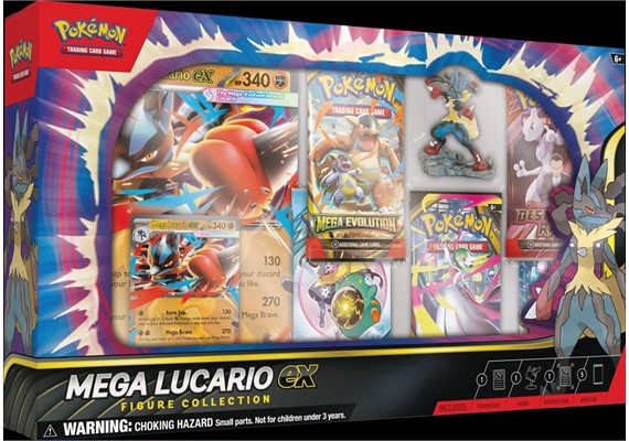 Pokemon ENGLISCH Mega Lucario ex Figure Collection