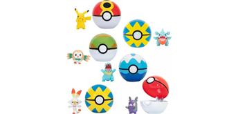 Pokémon PKW2244 - ClipnGo Poké Balls, sortiert