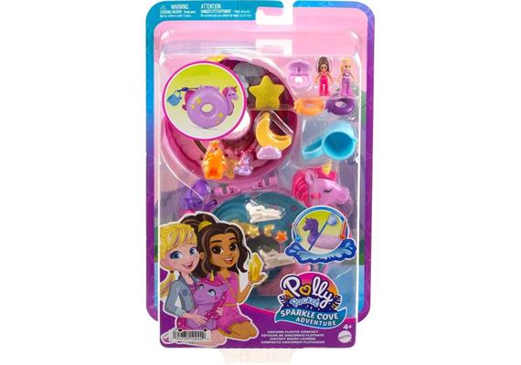 Polly Pocket HKV34 Einhorn Poolparty Schatulle