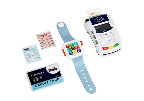 PoS Terminal und Smart Watch, mit Licht, Sound und kontaktloser Bezahlfunktion