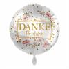Premioloon Folienballon "Danke für Alles" mit Blüten