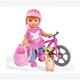Puppe Evi LOVE Holiday mit Fahrrad und Hund