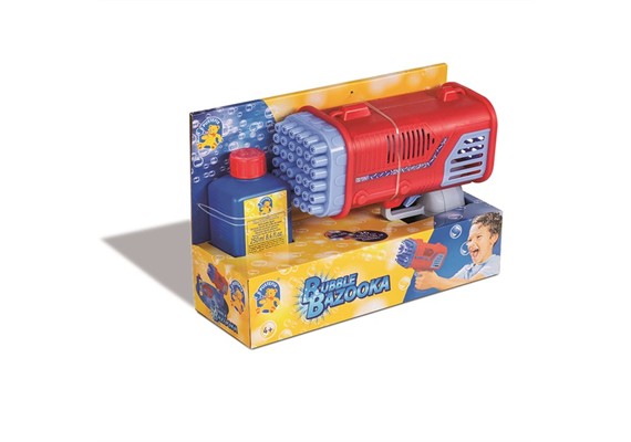 Pustefix Seifenblasenpistole Bubble Bazooka mit Nachfüllflasche 250 ml