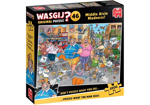 Puzzle 1000T Wasgij Original 46 Parkplatz-Wahnsinn