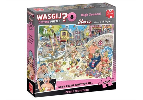 Puzzle 1000T Wasgij Retro Destiny 8 Hochsaison