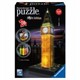Puzzle 3D Big Ben bei Nacht, 216 Teile, Kunststoff,