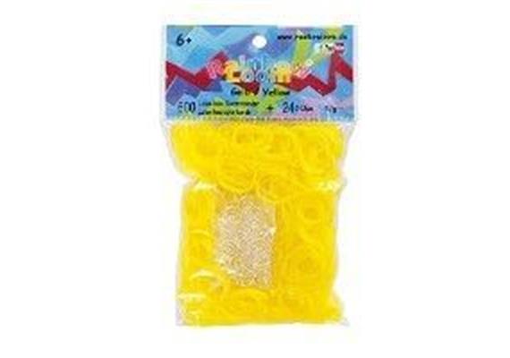 Rainbow Loom® Gummibänder gelb jelly