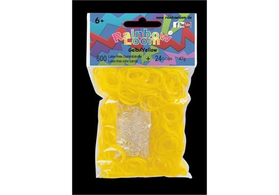 Rainbow Loom® Gummibänder gelb opaque