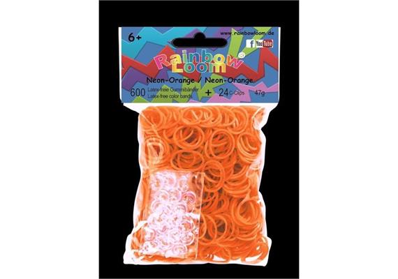 Rainbow Loom® Gummibänder neon orange opaque