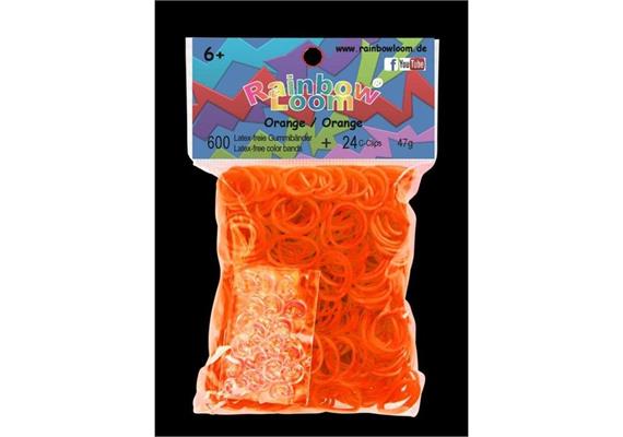 Rainbow Loom® Gummibänder orange jelly