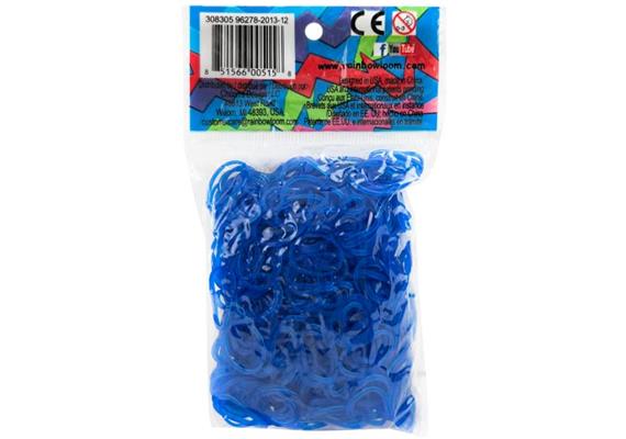 Rainbow Loom® Gummibänder ozeanblau jelly